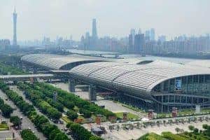 Guangzhou International Convention and Exhibition Centre and new Pazhou Complex